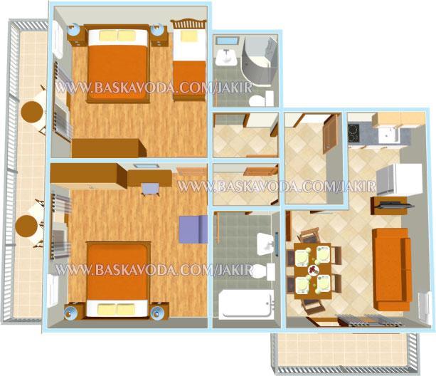 Apartman Jakir Baška Voda Exterior foto